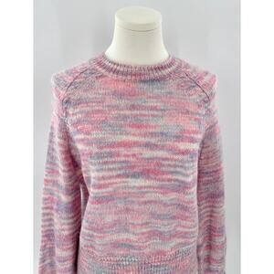 Sezane Pink and Purple Sweater